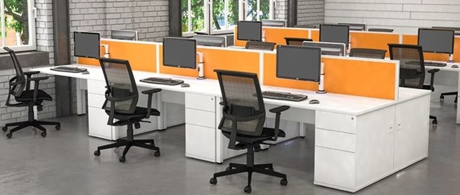 6-Way f2f pedestal under top